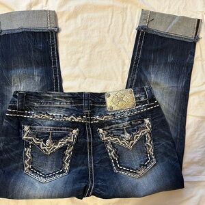 Miss Me Mid-Rise Easy Cropped Jeans